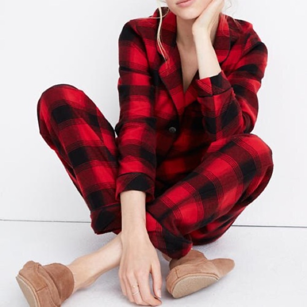 Madewell Flannel Buffalo Plaid Pajama Set
